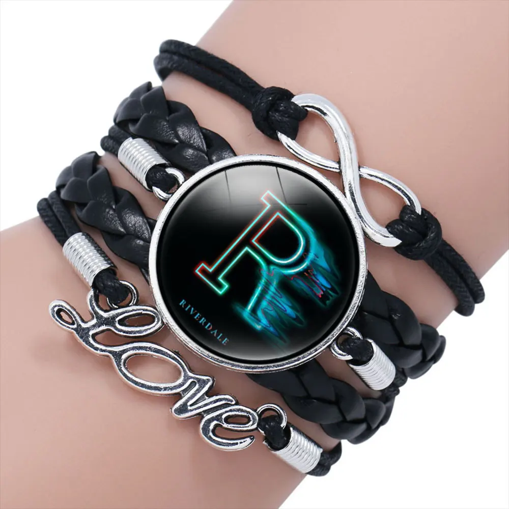 Кожаный браслет FIMAODZ TV Riverdale South Side Serpents стеклянная купольная кнопка