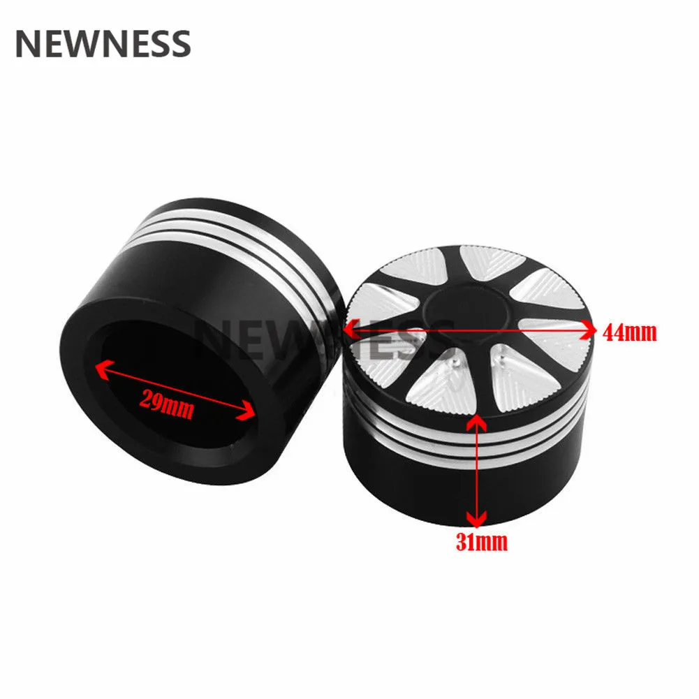 Черная ЧПУ передняя ось Гайка Крышка Болт Комплект для Harley Touring Softail FLTR|Накладки и