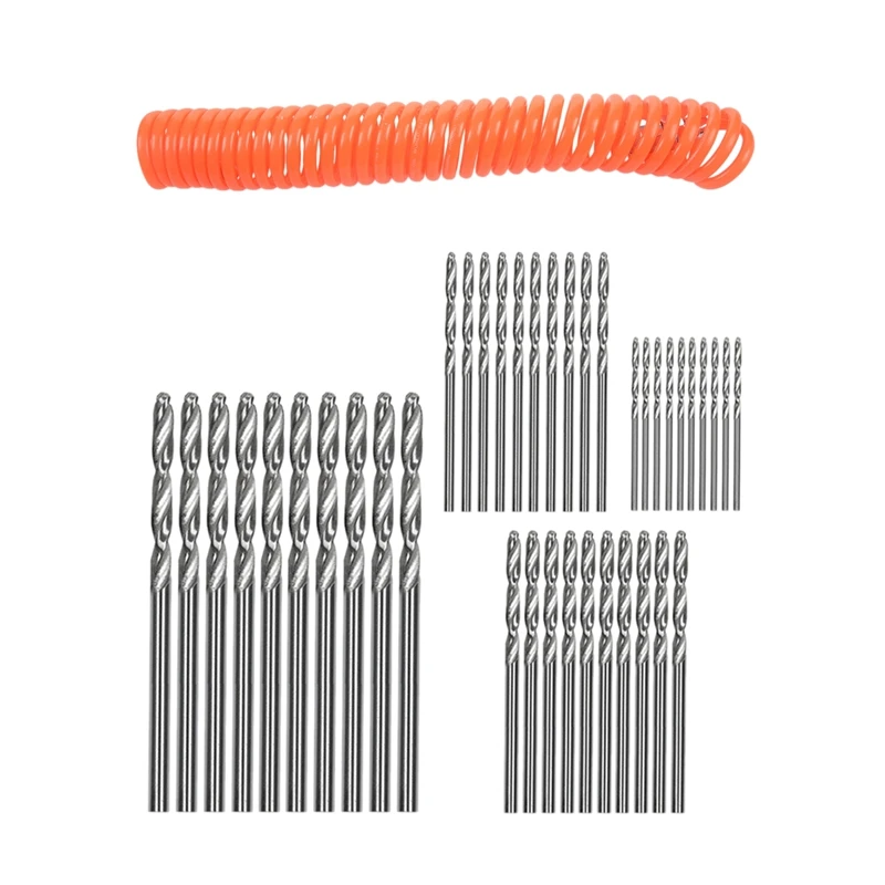 

1X 6M 19.7Ft 8Mm X 5Mm Flexible PU Recoil Hose Tube & 40 Pcs 0.6Mm-2.0Mm Straight Shank Pcb Twist Drill Bits Set