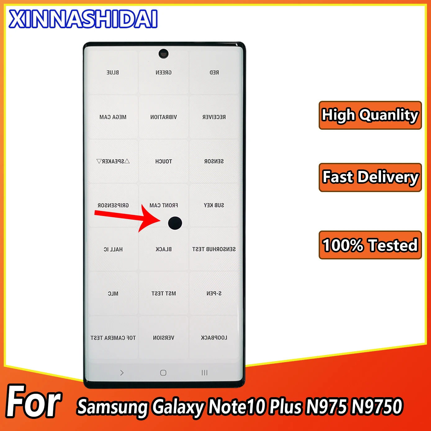 ЖК-дисплей Note 10 Plus для Samsung Galaxy note10 plus N975 N975F сенсорный экран дигитайзер в сборе с