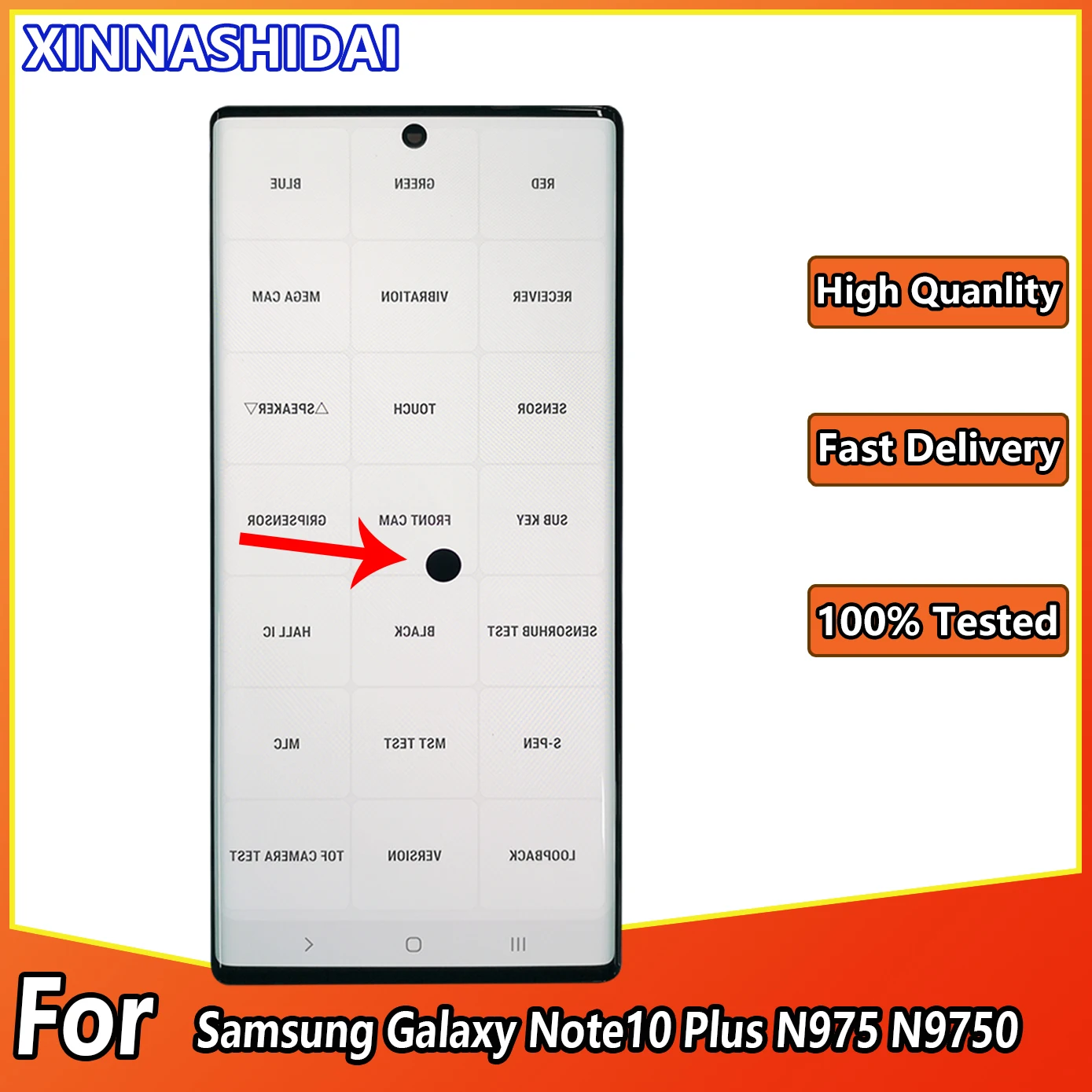 ЖК-дисплей для Samsung Galaxy note10 plus N975 N975F с сенсорным экраном и дигитайзером в сборе