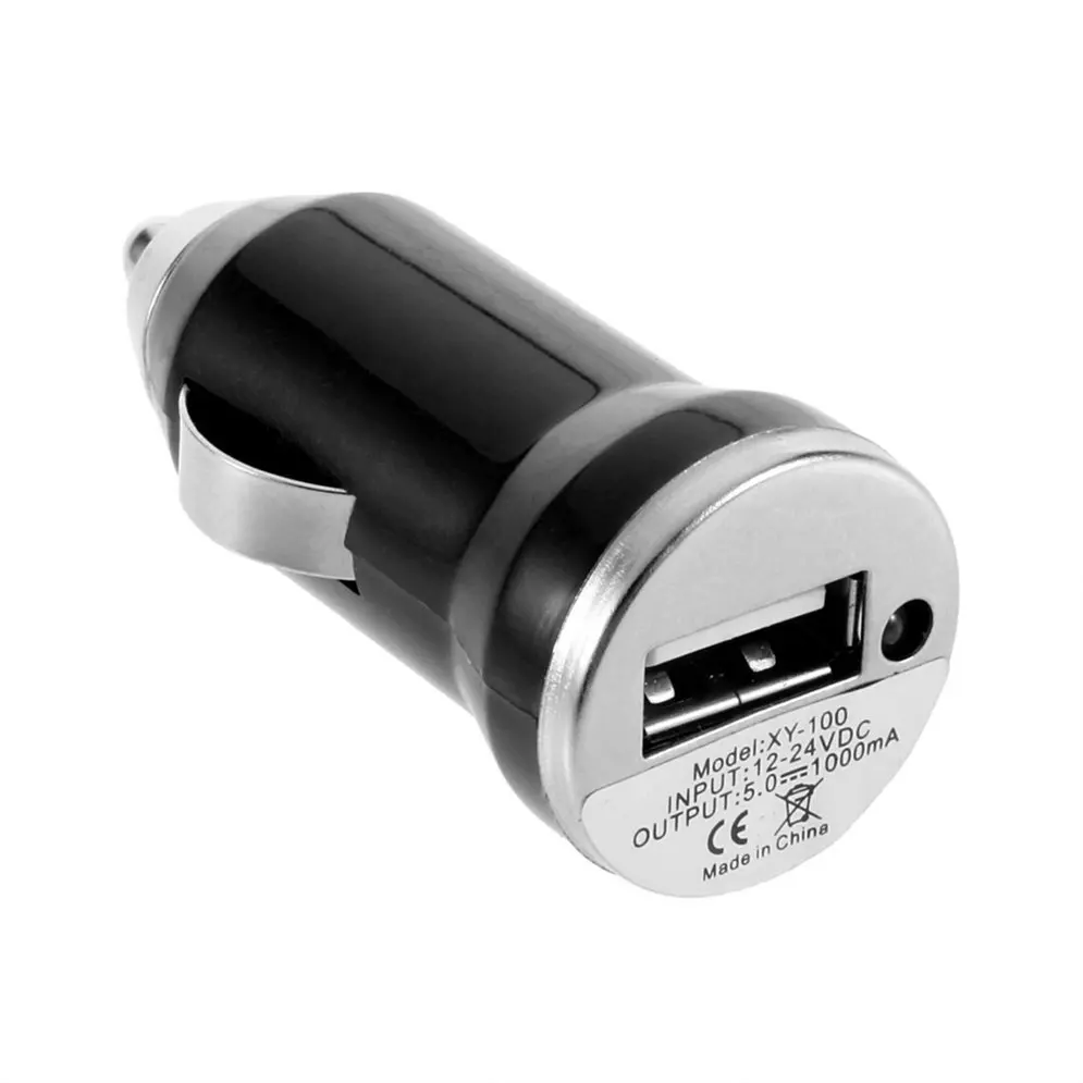 USB Автомобильное зарядное устройство адаптер питания вход 12 24 В DC Выход 5 0 в 1000 мА