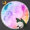BlessLiving Colorful Marble Large Round Beach Towel for Adult Pastel Quicksand Bath Towel Bright Girly Sunblock Blanket Cover 1