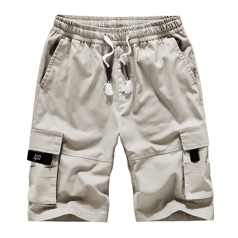 

Men's summer European and American tooling shorts, pure cotton loose plus size five-point pants, middle pants, men's cross-borde