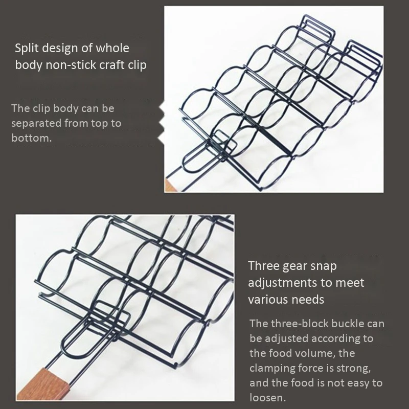 

BBQ Grill Basket Stainless Adjustable Corn Grilling Basket for Camping Barbecue Outdoor Activities