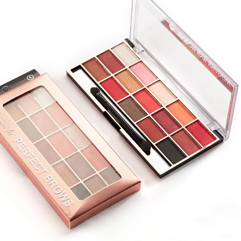 15 цветов телесного цвета Тени для век макияж пигменты Водонепроницаемый