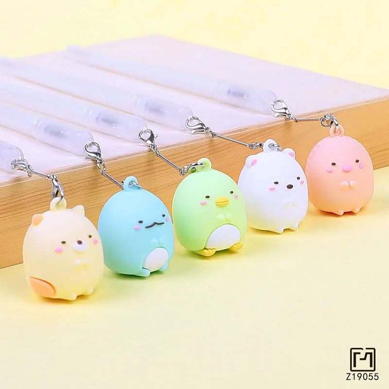 35 шт./лот подвеска Sumikko Gurashi гелевая ручка Милая 0 5 мм черная нейтральная рекламный