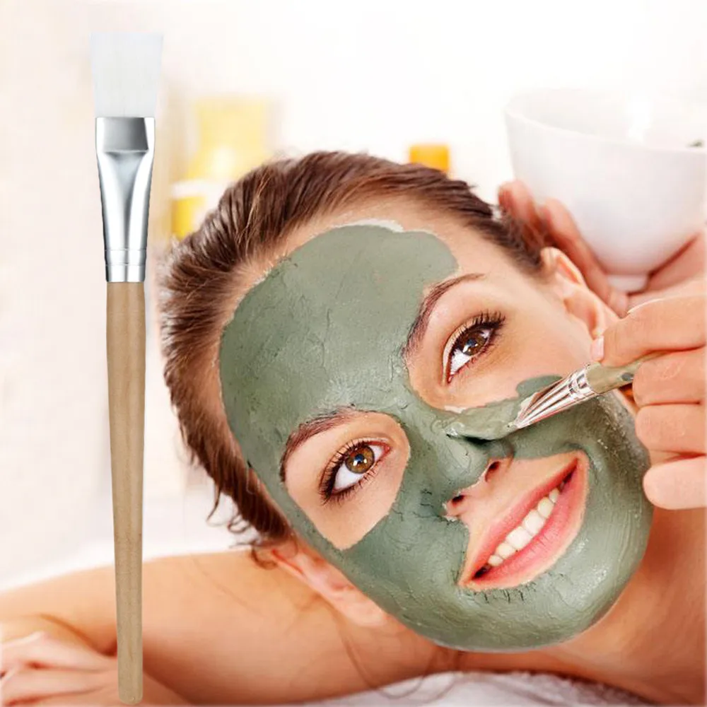 Макияж деревянная кисть шерсть волокно тени для век бровей подводка глаз Мягкие