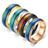 emotion feeling temperature rings change color mood rings for women jewelry smart discolor couple rings best gift for friends