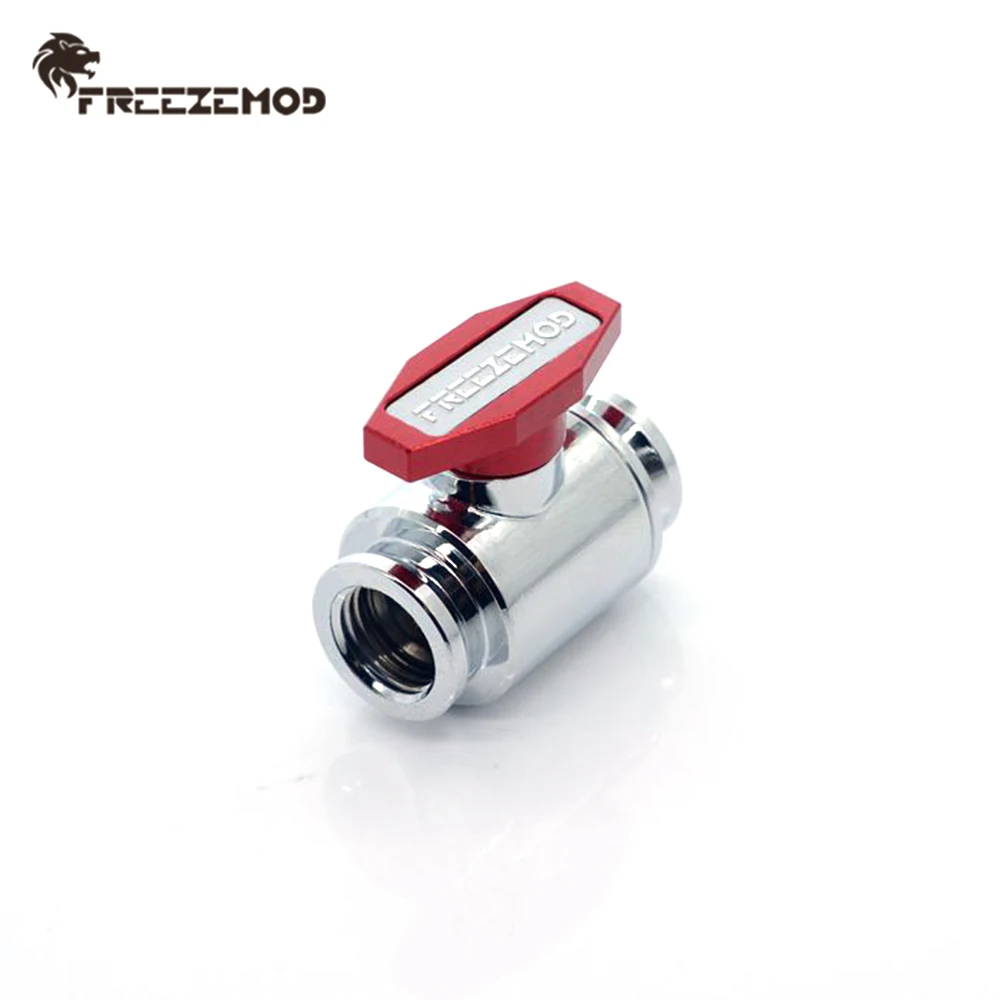 FREEZEMOD Drain Valve Faucet Dual G1/4 Thread Water Tap Liquid Stop Watercooling Adapter Fitting PC MOD Cooling | Компьютеры и офис