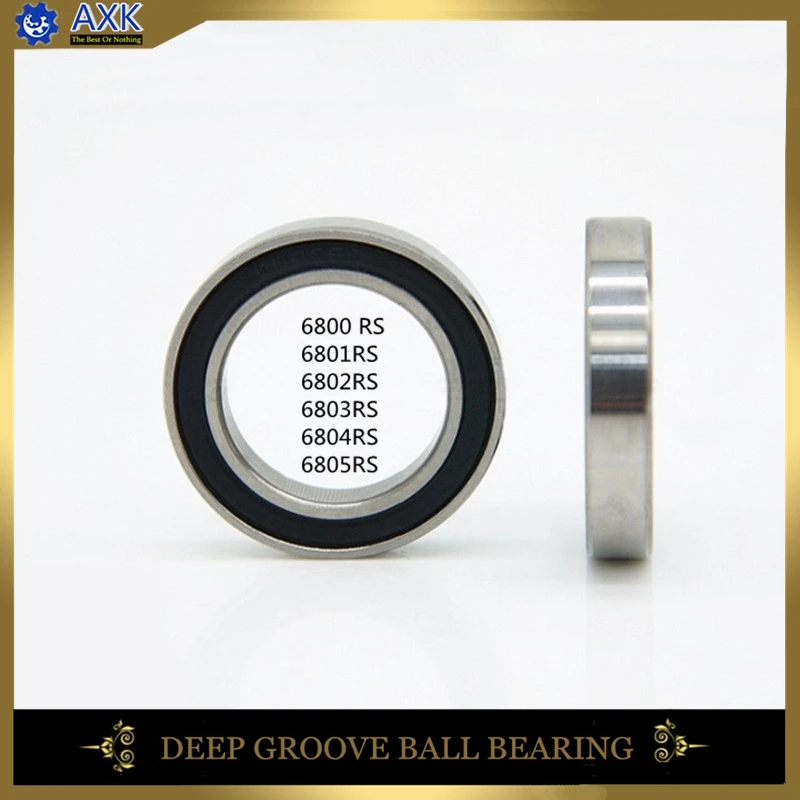 6800 RS 6801 2RS 6802RS 6803RS 6804RS 6805RS подшипник 12*21*5 мм (10 шт.) ABEC-1/ABEC-3 метрические тонкие
