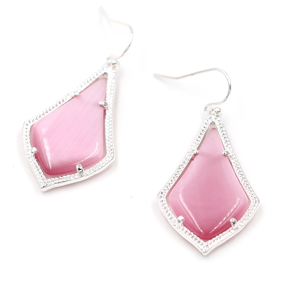 

2019 New Arrival Small Water Drop Crystal Inlay Multi Color Drop Earrings Silver Color 3D Dangle Earrings