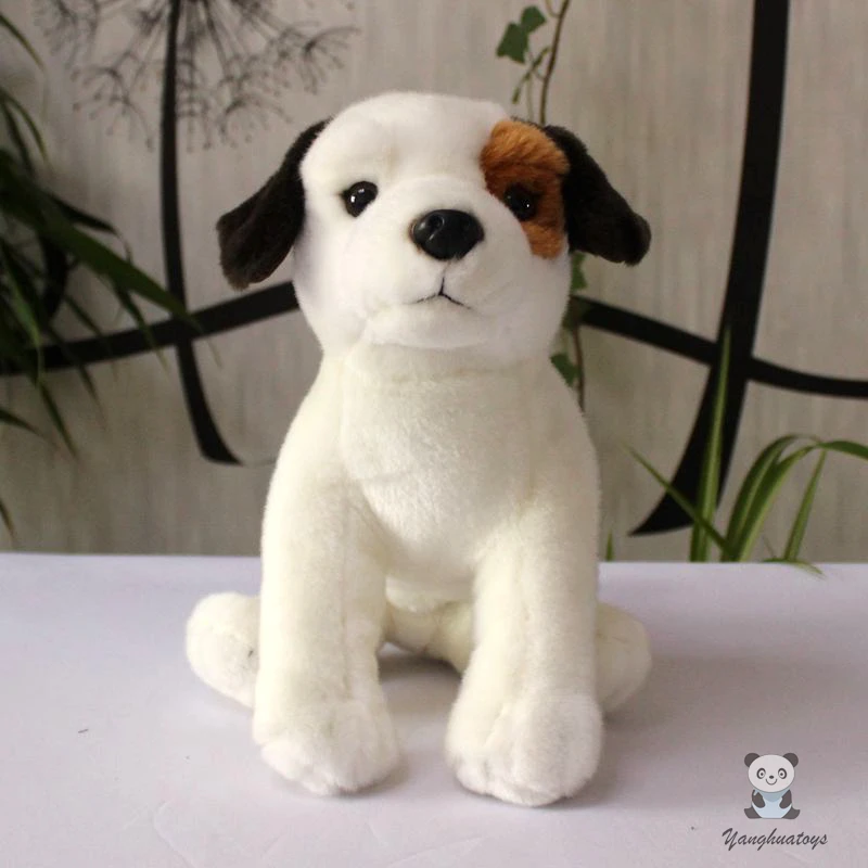 Милые собаки куклы игрушки настоящая жизнь плюшевые белые черные коричневые