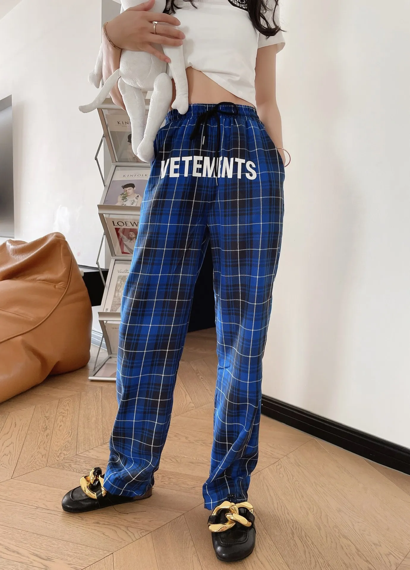 

Брюки с вышивкой для мужчин и женщин, повседневные Прямые Штаны с тонкими штанинами, с принтом надписи спереди