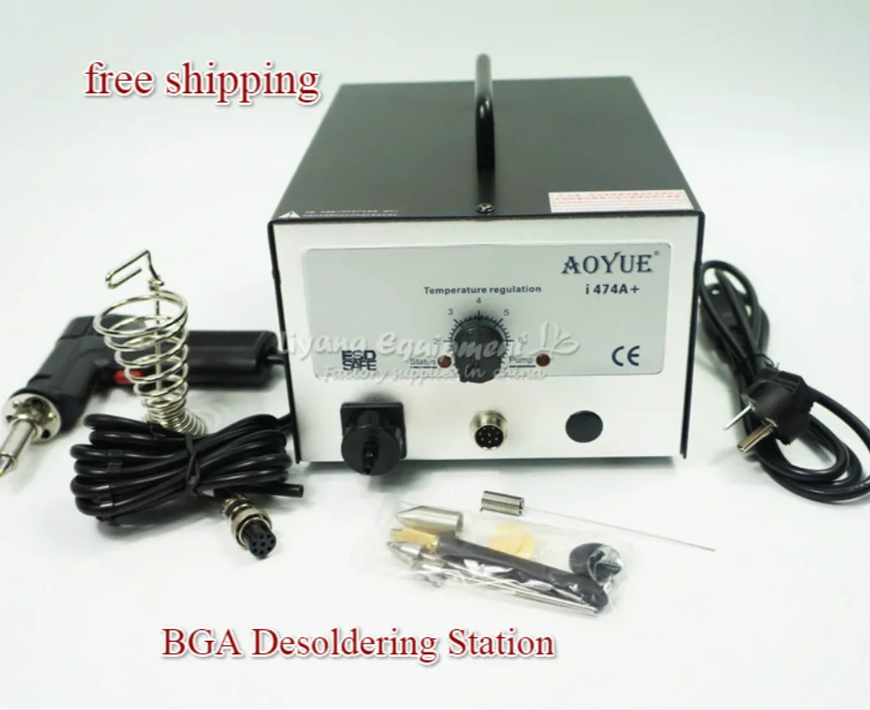 

BGA Desoldering Station Electric Vacuum Pump Sucker Adjustable Temperature AOYUE 474A+