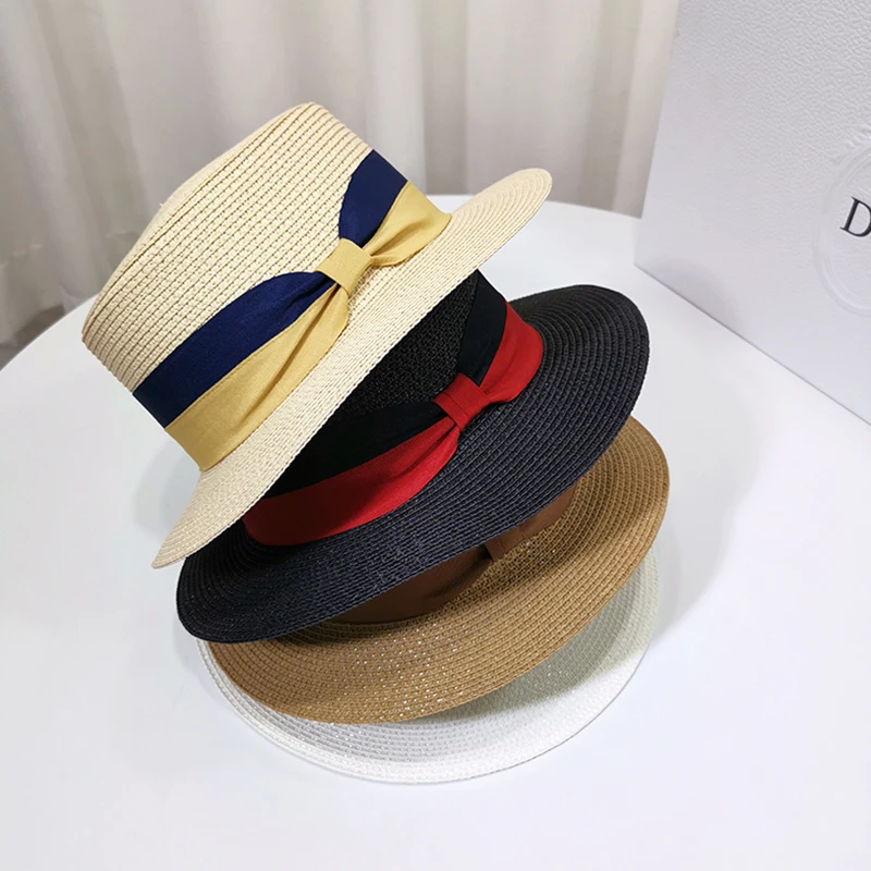 Панама мужская соломенная с бантом летняя 2021 | Аксессуары для одежды