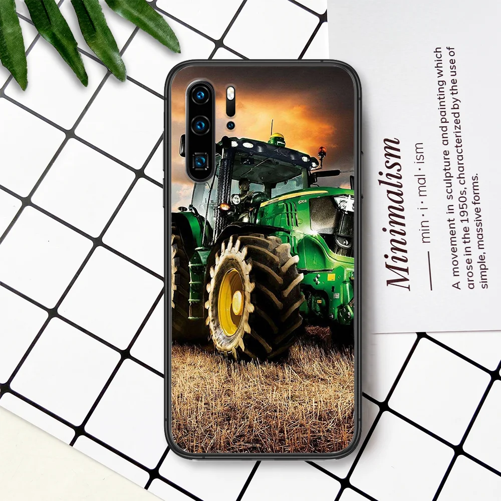 

Luxury Tractor Fendt Phone Case For Huawei P Mate Smart 10 20 30 40 Lite Z 2019 Pro black Prime Silicone Bumper 3D Funda Trend
