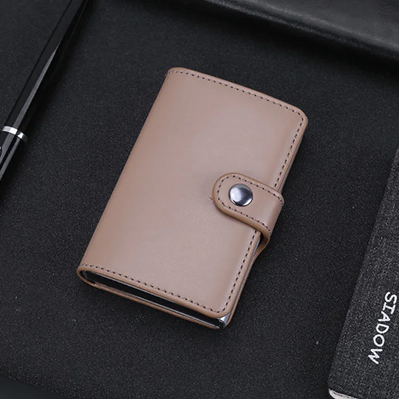 Кредитная карта, RFID держатели вытянутый дизайн мужской кошелек чехол для банковских карт сумка для денег короткий женский кошелек Тонкий портативный держатель для карт Hasp - Цвет: 3