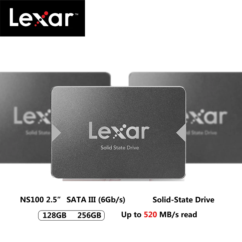 Твердотельный накопитель Lexar NS100 SSD 128 ГБ 256 SATA 3 2 5 дюйма Внутренний твердотельный 6