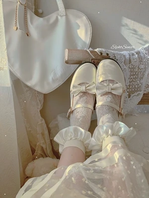 

Cute Girl Gothic Lolita Socks Knee High Maid Cosplay Accessory Falbala Lace Kawaii Princess Vintage Hollow Stocking