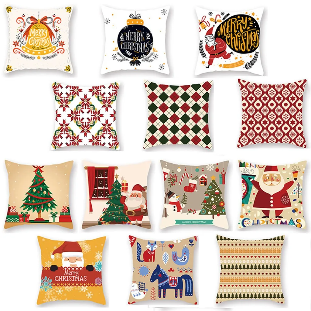 Ouneed Рождественский Чехол на подушку праздник мульти подушки с узором чехол