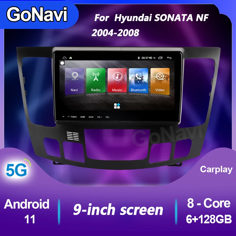 

GoNavi Car Radio For Hyundai Sonata NF AUTO AC Android video Central Multimedia Dvd Player GPS Navigation screen MP5 2008-2010