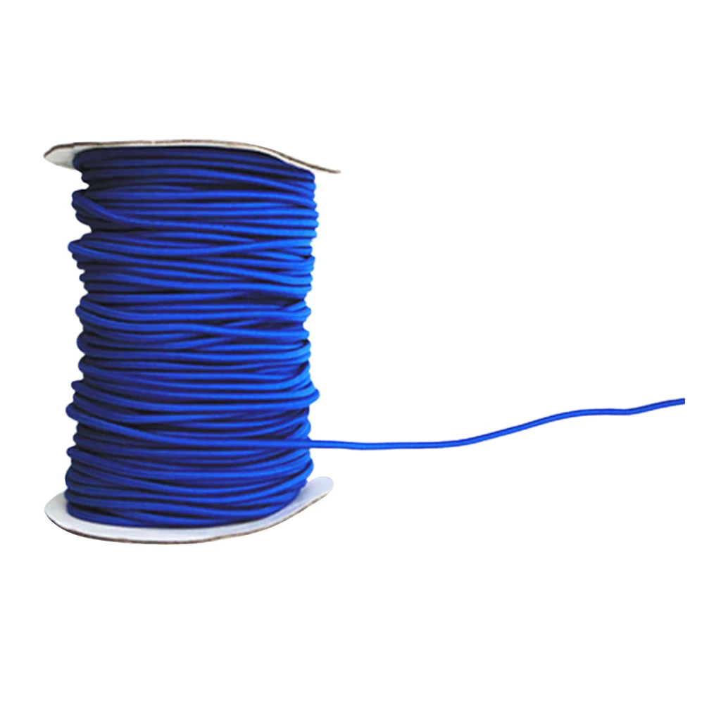 

4mm Diameter 1/3/5/10m Elastic Rope Shock Cord Strech String with Various Colors Bungee Cord for Trailer Roof Rack Kayak