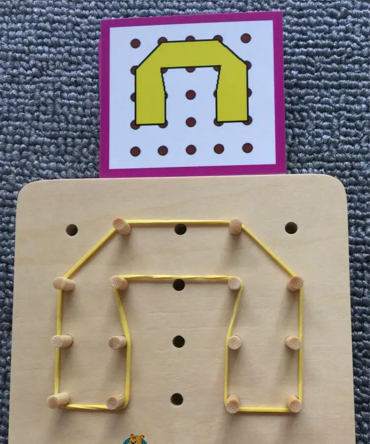 Обучающие игрушки Монтессори для детей с карточками ногтей | Игрушки и хобби