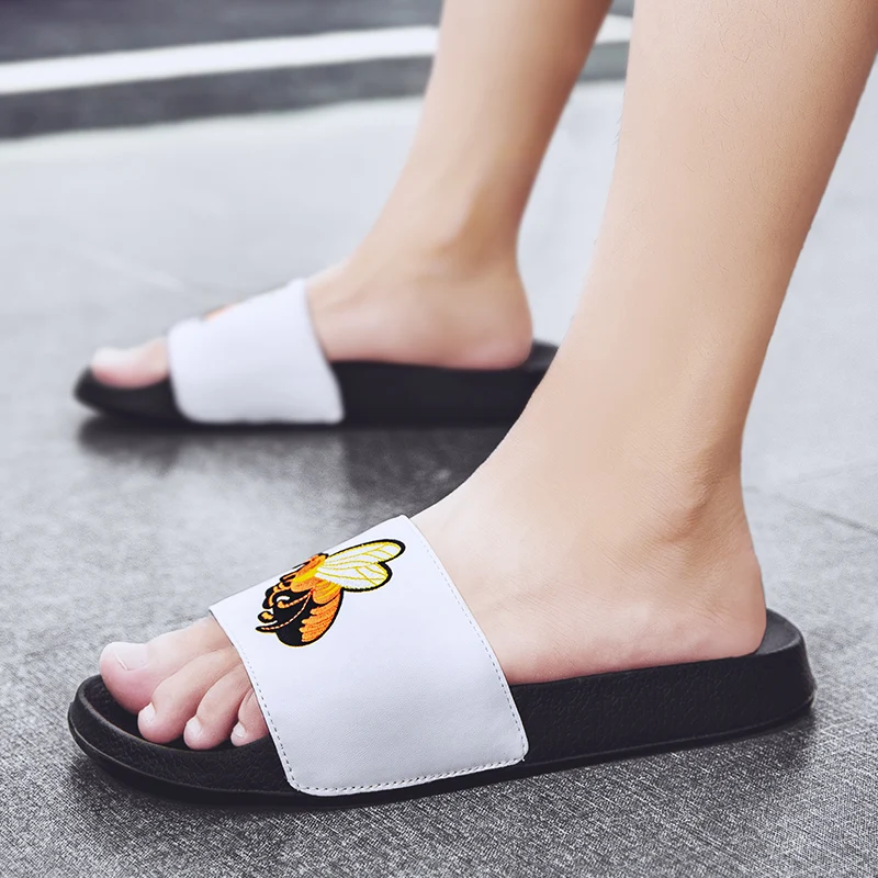

Brand Formal Shoes Slippers Men Soft Indoor Designer Casual Flip Flop Men's Thick Bottom Breathable Flat Fashion Loafers Summer