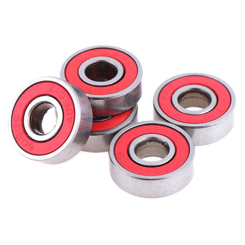 

5Pcs/lot 8x22x7mm Red ABEC-7 608RS Skateboard Roller Sealed Ball Bearings Accessories