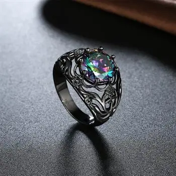 

Pattern Hollow Out Set Color Round Zircon Ring Jewelry Wholesaler Pr874-d-8 Whole Sale Rings Luxury Jewelry Rings for Women