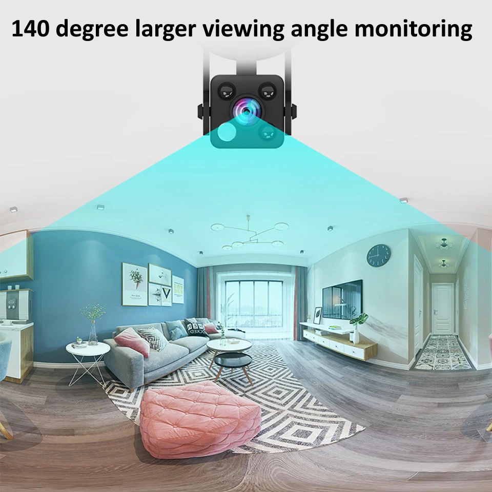 Мини камера видеонаблюдения 1080P HD Wi Fi ИК ночное видение|Компактные видеокамеры| |