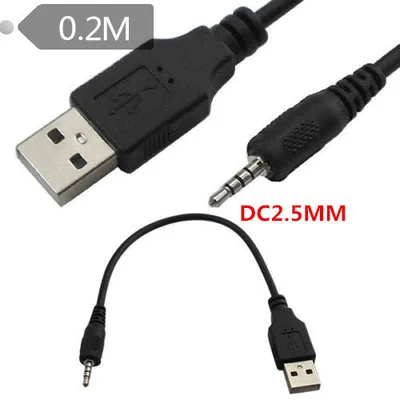 20 см 2 5 мм Штекерный соединитель к USB 0 Мужской удлинитель данных аудио кабель для