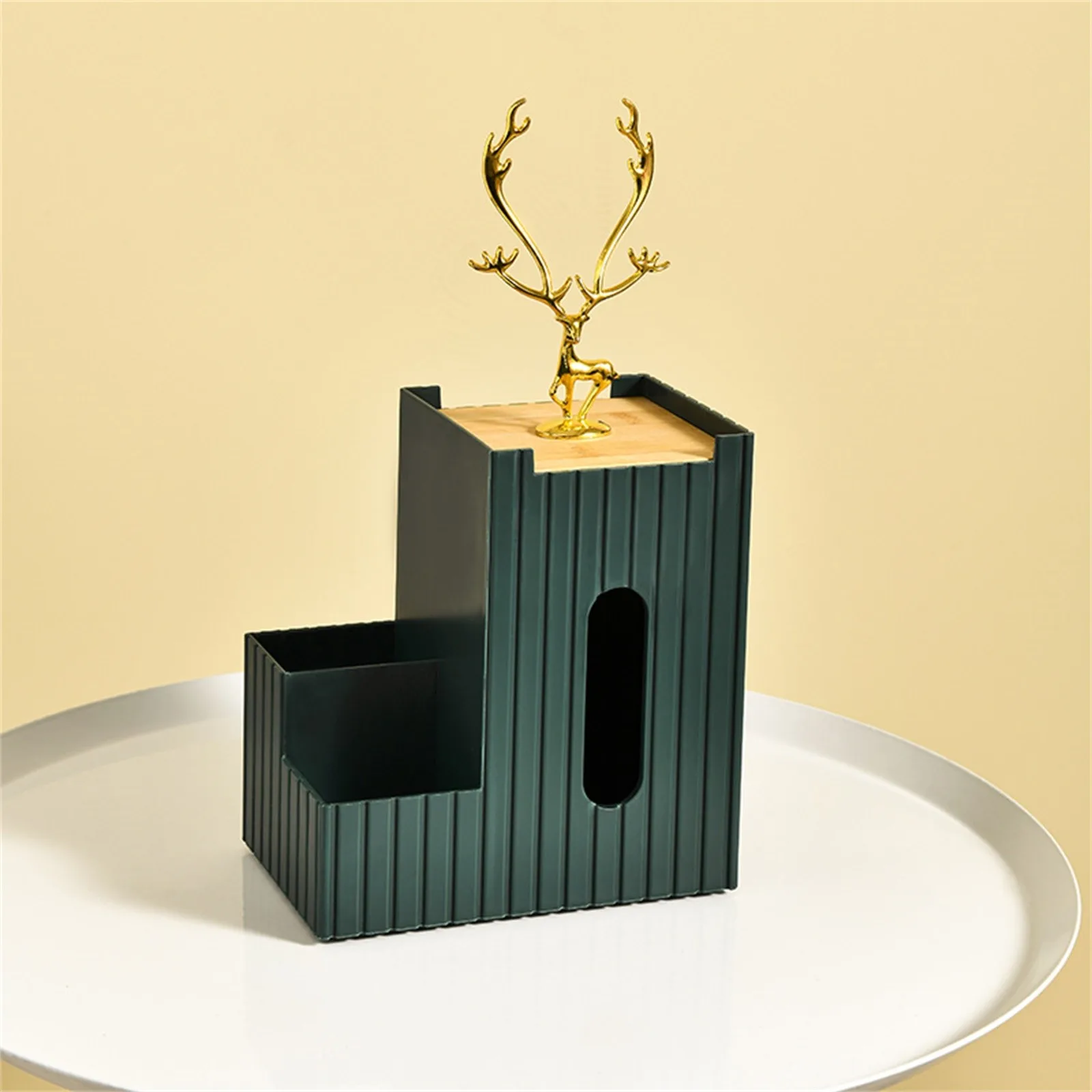 

Creative Multifunctional Storage Box Elk Tissue Box Cute Tissue Holder Desktop Napkin Storage Home Office Desktop Tissue Box