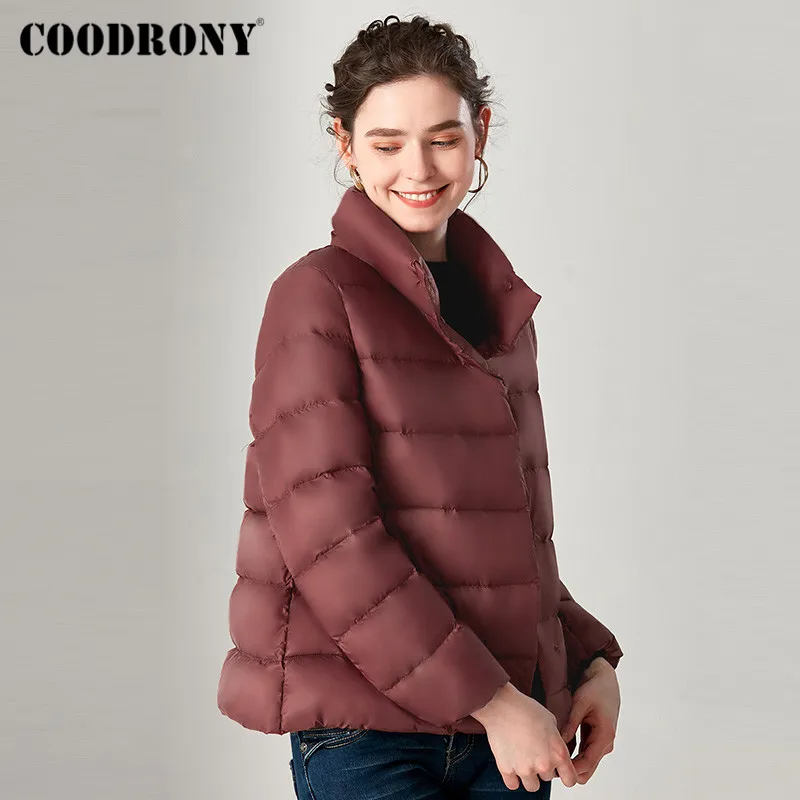

COODRONY бренд 2020 новый элегантный женский зимний пуховик уличная мода ветрозащитная теплая Высококачественная Женская парка W9001