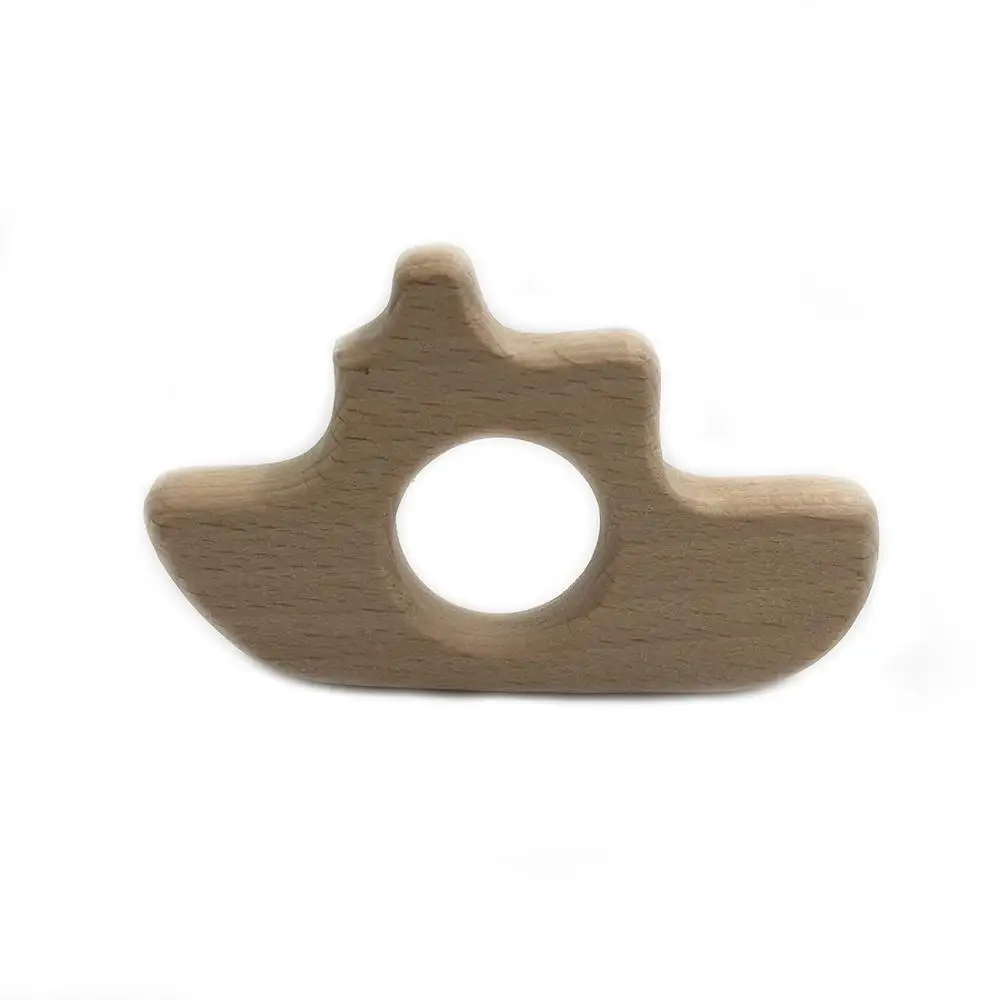 C039 Beech Wood Прорезыватель Мультяшные деревянные животные Детский Прорезыватель игрушка безопасный новорожденный дети Прорезыватель игрушки Жевательная из силикона бусы Товары для малышей - Цвет: C039