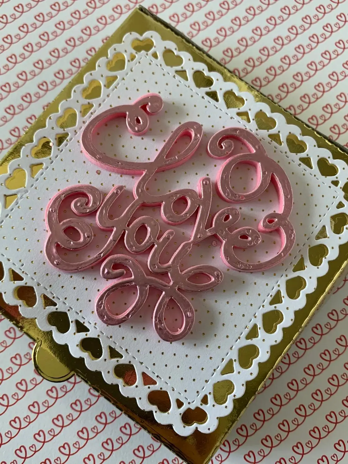 Металлическая высечка любовь счастливые валентинки Скрапбукинг Бумажные