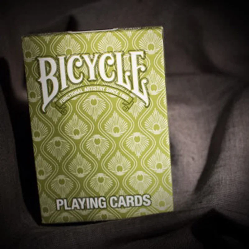 Лиловые/зеленые игральные карты павлина 88*63 мм бумажные волшебная карточка для