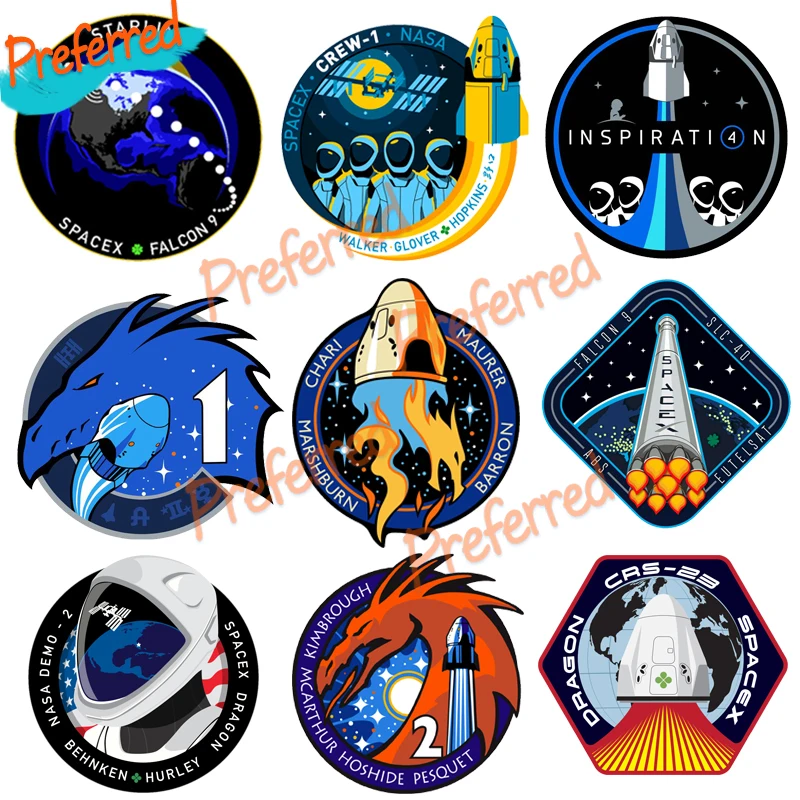 

SpaceX Inspiration 4, GPS, Transporter, Spx-21, Slc-40, Vinyl Sticker Motocross Racing Laptop Helmet Trunk Wall Die-Cut Decal