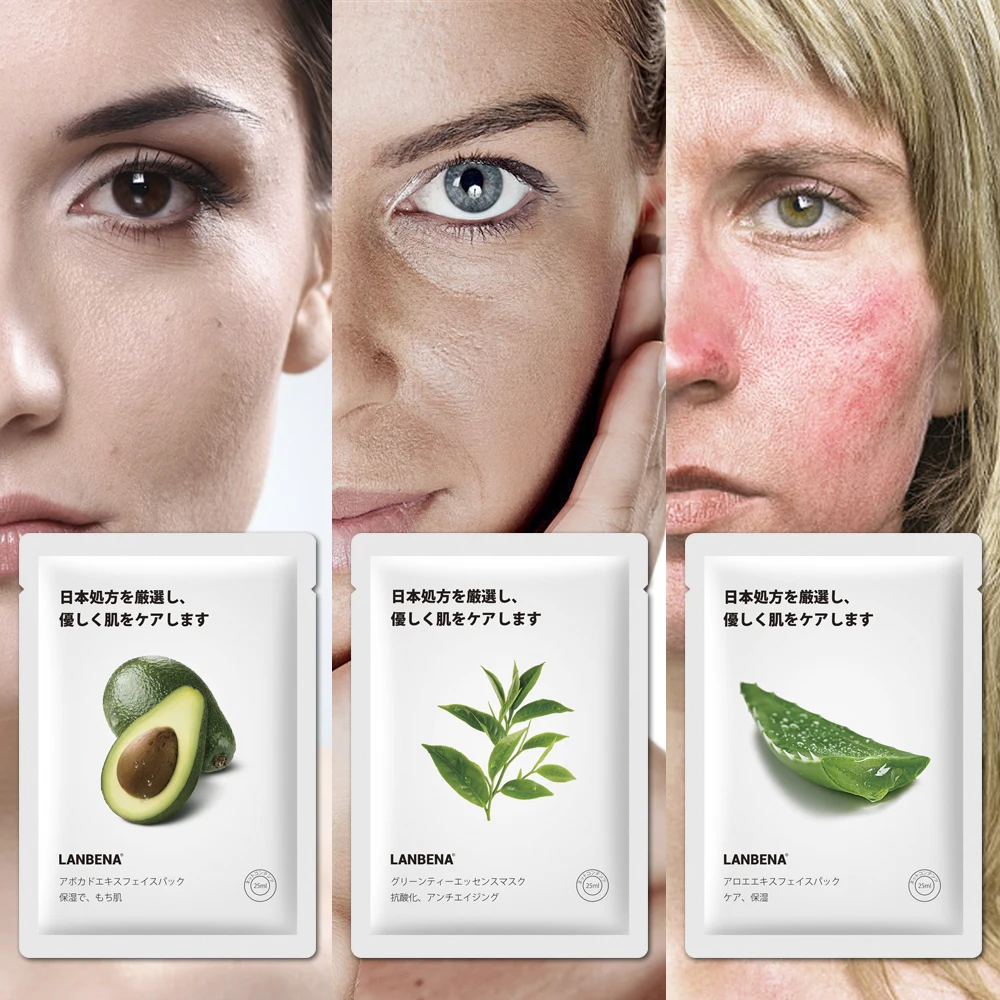 LANBENA маска для лица сужение пор экстракт персика сыворотка фруктовые маски