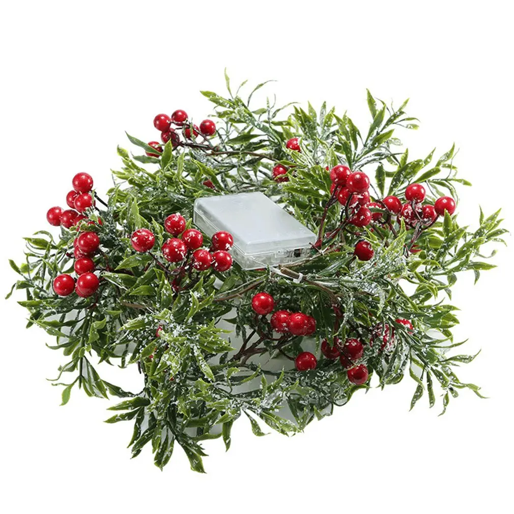 

1.8m Christmas Red Fruit LED Light 2m 20 Lights Copper Wire Durable Lamp Window Decoration Holiday Lantern