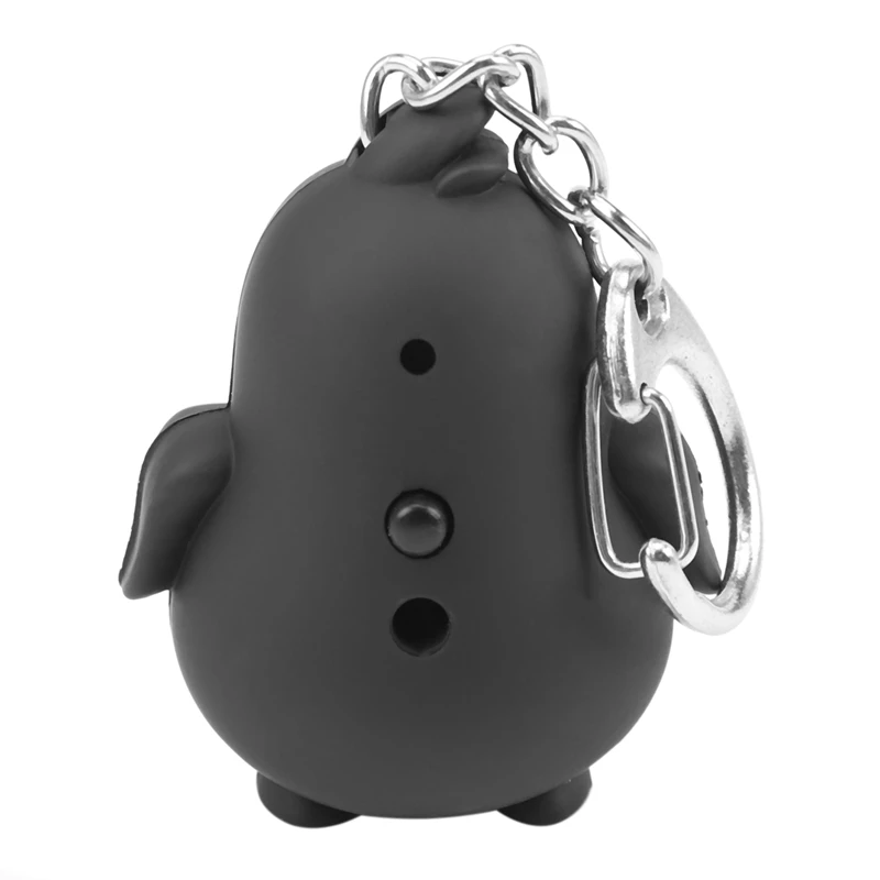 Милый брелок в виде пингвина светодиодный фонарик со звуком для рождественской