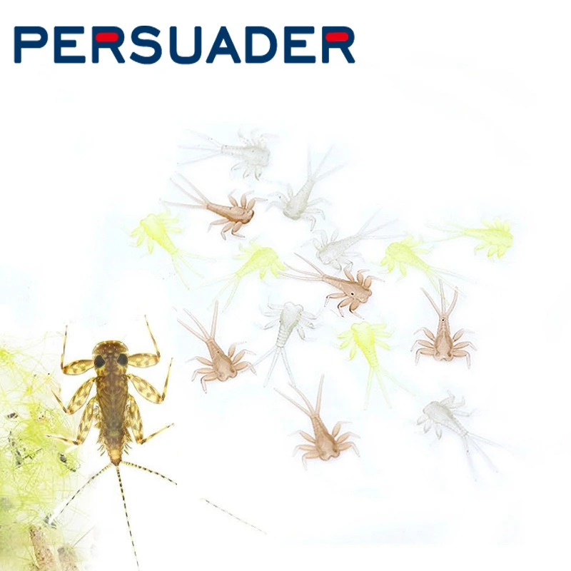 PERSUADER 20 шт./упак. реалистичная тройная нимфа резиновый корпус материал для | Отзывы и видеообзор