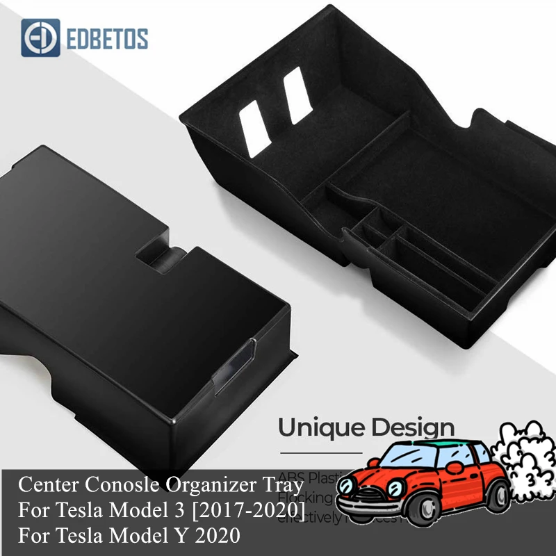 

For Tesla Model 3 Accessories Center Console Organizer 2017 2018 2019 2020 Tesla Model 3/2020 Model Y