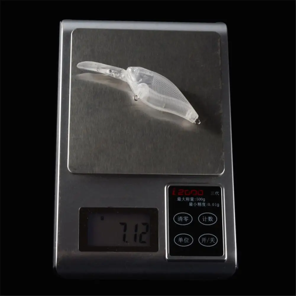 

10pcs/set Unpainted Fishing Lure Body 8.8cm 7.12g Abs Transparent Blank Lures Fishing Accessories Hot