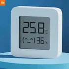 Умный термометр Xiaomi Mijia 2, Bluetooth совместимый датчик влажности, ЖК цифровой гигрометр, измеритель влажности, работает с приложением Mijia