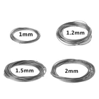 Новинка 5 м 304 Проволочный Трос из нержавеющей стали мягкий рыболовный подъемный ТРОС 7  7 бельевая леска