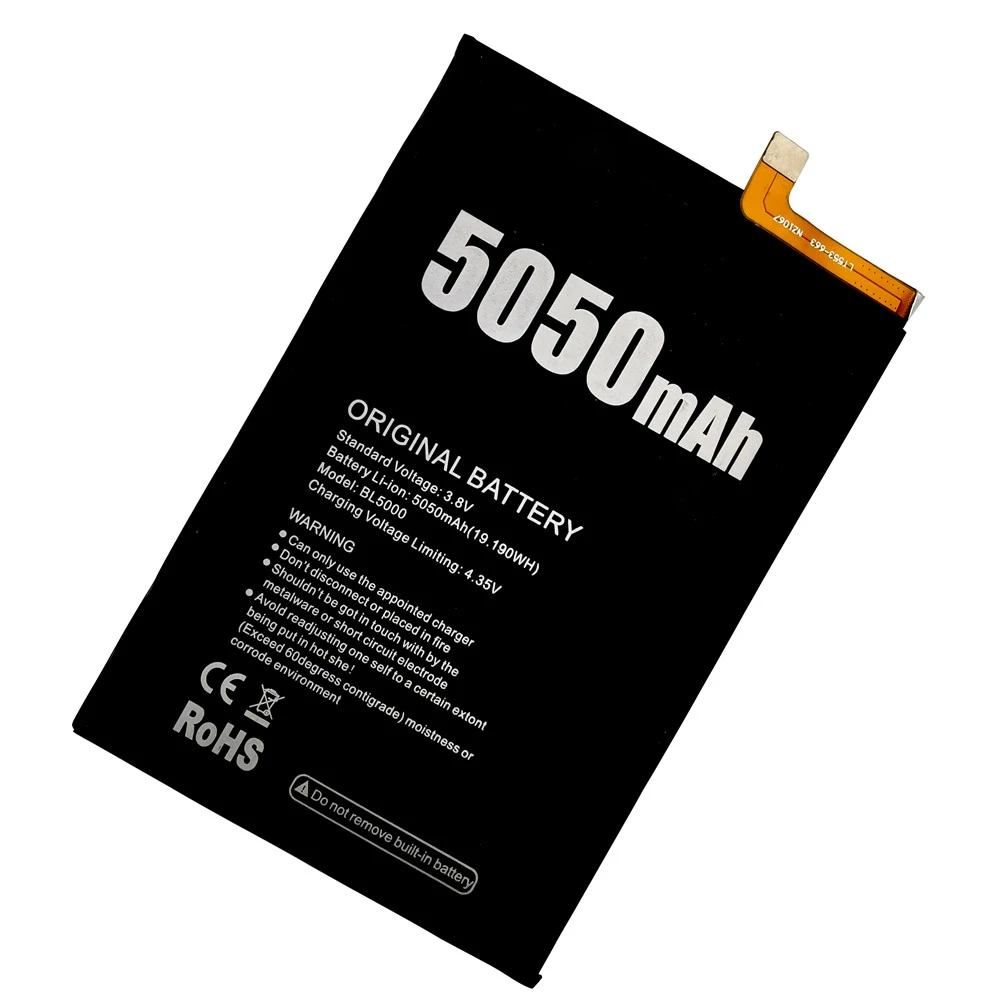 100 original bl5000 5050mah in stock new battery for doogee bl5000 bl 5000 mobile phone high quality batteries free tools free global shipping