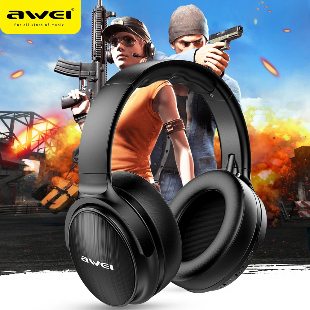 Наушники вкладыши AWEI A780BL Bluetooth 5 0 музыкальные наушники складываются Игровые