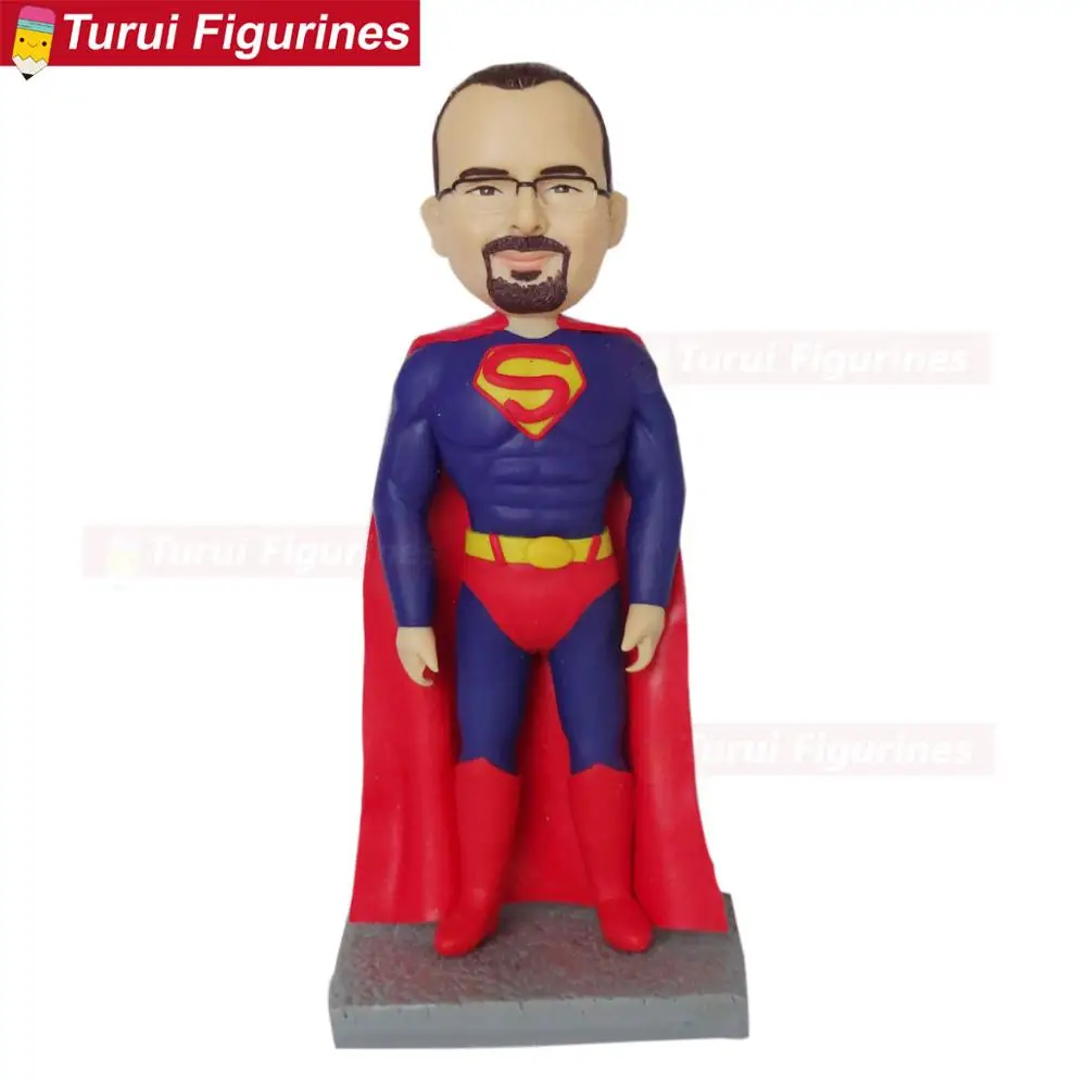 Сделайте бюст из фотографий на заказ Супермен bobblehead куклы фигурки Супермена